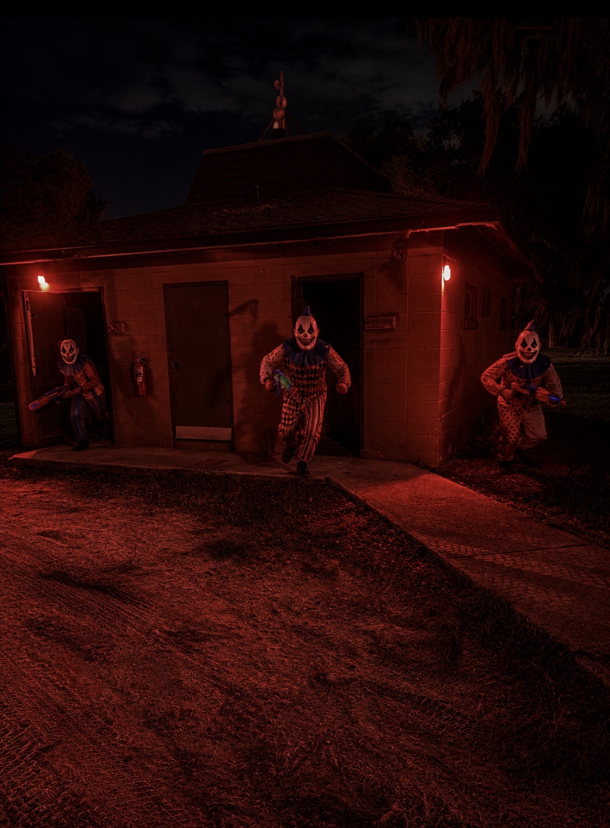 Scare actors at Survive the Swamp during The Terror 2 at Boggy Creek in 2026